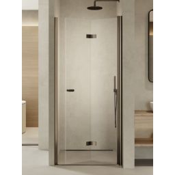 New Trendy New Soleo Gunmetal Brushed drzwi prysznicowe 70 cm składane grafitowy szczotkowany/szkło przezroczyste D-0539A