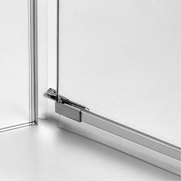 New Trendy Avexa kabina prysznicowa 120x80 cm prostokątna lewa chrom połysk/szkło przezroczyste EXK-1505