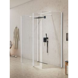 New Trendy New Modus White ścianka prysznicowa walk-in 90 cm biały mat/szkło przezroczyste EXK-2334