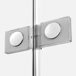 New Trendy Avexa kabina prysznicowa 100x80 cm prostokątna lewa chrom/szkło przezroczyste EXK-2456