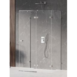 New Trendy Avexa kabina prysznicowa 120x80 cm prostokątna prawa chrom/szkło przezroczyste EXK-2498