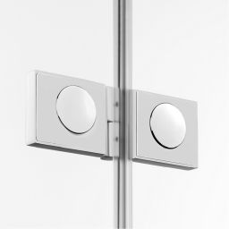 New Trendy Avexa White kabina prysznicowa 80x80 cm kwadratowa biały mat/szkło przezroczyste EXK-2762