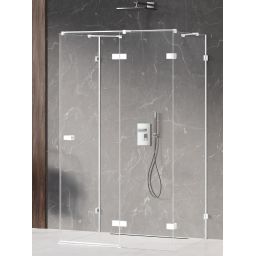 New Trendy Avexa White kabina prysznicowa 80x110 cm prostokątna prawa biały mat/szkło przezroczyste EXK-2880