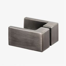 New Trendy Avexa kabina prysznicowa 100x80 cm pięciokątna lewa gunmetal szczotkowany/szkło przezroczyste EXK-3837