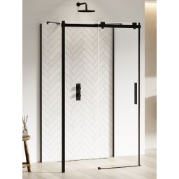 New Trendy Softi Black kabina prysznicowa 120x80 cm prostokątna czarny mat/szkło przezroczyste EXK-3996