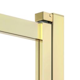 New Trendy Smart Light Gold drzwi prysznicowe 100 cm rozsuwane złoty połysk/szkło przezroczyste EXK-4213