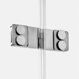 New Trendy Eventa kabina prysznicowa 90x80 cm prostokątna lewa chrom połysk/szkło przezroczyste EXK-4475