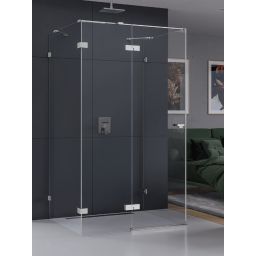 New Trendy Eventa kabina prysznicowa 90x100 cm prostokątna lewa chrom połysk/szkło przezroczyste EXK-4581