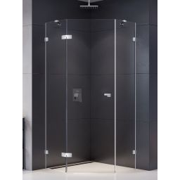 New Trendy Eventa kabina prysznicowa 90x90 cm lewa chrom połysk/szkło przezroczyste EXK-4613