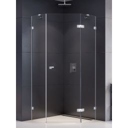 New Trendy Eventa kabina prysznicowa 90x90 cm prawa chrom połysk/szkło przezroczyste EXK-4614