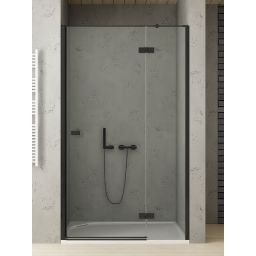 New Trendy Reflexa Black drzwi prysznicowe 120 cm wnękowe prawe czarny mat/szkło przezroczyste EXK-4907