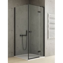 New Trendy Reflexa Black kabina prysznicowa 100x120 cm prawa czarny mat/szkło przezroczyste EXK-4947