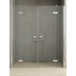 New Trendy Reflexa drzwi prysznicowe 160 cm uchylne chrom połysk/szkło przezroczyste EXK-5071