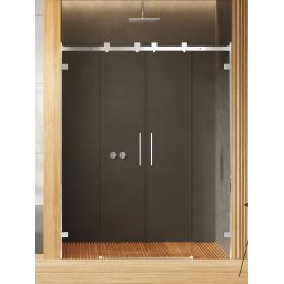 New Trendy Softi X drzwi prysznicowe 150 cm rozsuwane chrom połysk/szkło przezroczyste EXK-5267