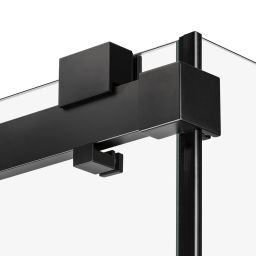 New Trendy Softi X Black kabina prysznicowa 120x100 cm prostokątna lewa czarny mat/szkło przezroczyste EXK-5383