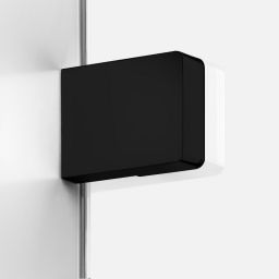 New Trendy Softi X Black kabina prysznicowa 100x80 cm prostokątna lewa czarny mat/szkło przezroczyste EXK-5425