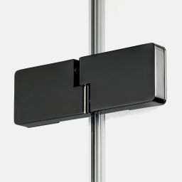 New Trendy Eventa Black Chrome drzwi prysznicowe 110 cm uchylne prawe czarny chrom połysk/szkło przezroczyste EXK-6138
