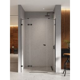 New Trendy Eventa Black Chrome drzwi prysznicowe 170 cm uchylne lewe czarny chrom połysk/szkło przezroczyste EXK-6143