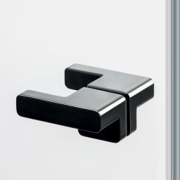 New Trendy Eventa Black Chrome kabina prysznicowa 90x90 cm kwadratowa czarny chrom połysk/szkło przezroczyste EXK-6211