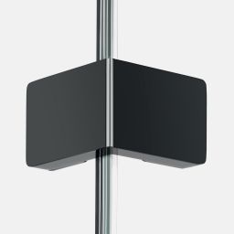 New Trendy Eventa Black Chrome kabina prysznicowa 100x100 cm kwadratowa lewa chrom połysk/szkło przezroczyste EXK-6264