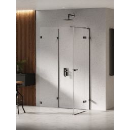 New Trendy Eventa Black Chrome kabina prysznicowa 80x80 cm kwadratowa prawa chrom połysk/szkło przezroczyste EXK-6273