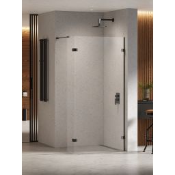 New Trendy Eventa Black Chrome ścianka prysznicowa walk-in 110 cm czarny chrom połysk/szkło przezroczyste EXK-6311