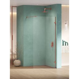 New Trendy Eventa Copper Shine ścianka prysznicowa walk-in 70 cm miedź połysk/szkło przezroczyste EXK-6520