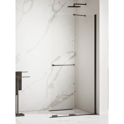 New Trendy Smart Black ścianka prysznicowa walk-in 90 cm czarny mat/szkło przezroczyste EXK-6675-WU