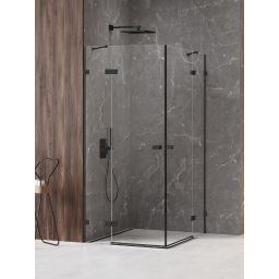 New Trendy Avexa Black XR kabina prysznicowa 90x90 cm kwadratowa czarny mat/szkło przezroczyste EXK-6915
