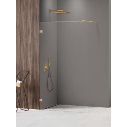 New Trendy Avexa Gold Shine XR ścianka prysznicowa walk-in 70 cm złoty połysk/szkło przezroczyste EXK-6976