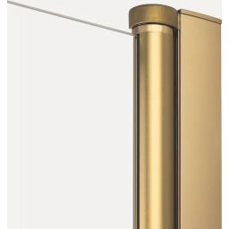 New Trendy New Soleo Gold Brushed kabina prysznicowa 100x80 cm prostokątna złoty szczotkowany/szkło przezroczyste K-4179