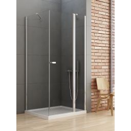 New Trendy New Soleo kabina prysznicowa 90x80 cm prostokątna chrom połysk/szkło przezroczyste K-0394