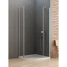 New Trendy New Soleo kabina prysznicowa 100x100 cm półokrągła chrom połysk/szkło przezroczyste K-0417