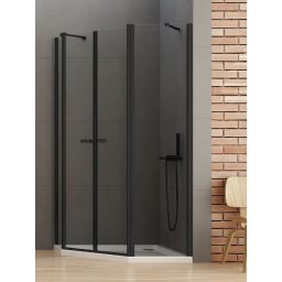 New Trendy New Soleo Black kabina prysznicowa 100x80 cm czarny mat/szkło przezroczyste K-0618