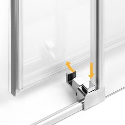 New Trendy Prime kabina prysznicowa 120x70 cm prostokątna chrom połysk/szkło przezroczyste K-1204