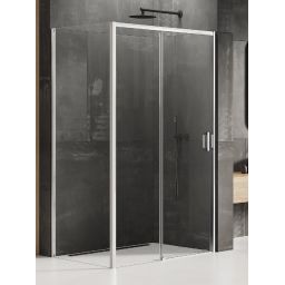 New Trendy Prime kabina prysznicowa 130x80 cm prostokątna chrom połysk/szkło przezroczyste K-1209