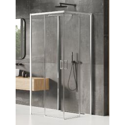 New Trendy Prime kabina prysznicowa 90x80 cm prostokątna chrom połysk/szkło przezroczyste K-1517