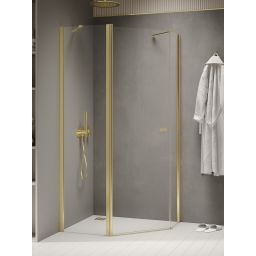 New Trendy New Soleo Light Gold kabina prysznicowa 100x80 cm złoty połysk/szkło przezroczyste K-1666