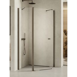 New Trendy New Soleo Gunmetal Brushed kabina prysznicowa 100x80 cm grafitowy szczotkowany/szkło przezroczyste K-1709