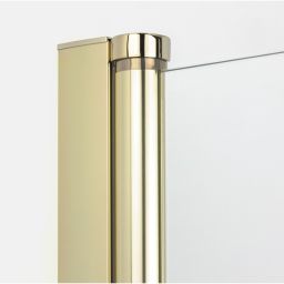 New Trendy New Soleo Light Gold kabina prysznicowa 80x90 cm prostokątna złoty połysk/szkło przezroczyste K-1903