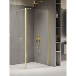 New Trendy New Soleo Light Gold ścianka prysznicowa walk-in 50 cm złoty połysk/szkło przezroczyste K-1960