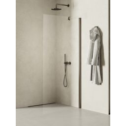 New Trendy New Soleo Gunmetal Brushed ścianka prysznicowa walk-in 60 cm grafitowy szczotkowany/szkło przezroczyste K-2258