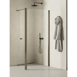 New Trendy New Soleo Gunmetal Brushed ścianka prysznicowa walk-in 60 cm grafitowy szczotkowany/szkło przezroczyste K-2268