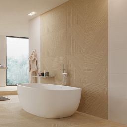 Newker Lounge płytka ścienno-podłogowa 150x25 cm beżowa