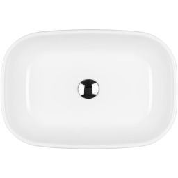 Oltens Jurong umywalka 54x36 cm owalna nablatowa biała 40804000