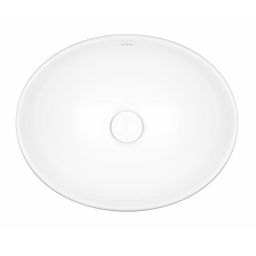 Oltens Etne umywalka 40x33 cm nablatowa owalna z powłoką SmartClean biała 40813000