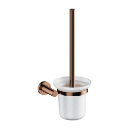 Omnires Modern Project szczotka toaletowa wisząca miedź/szkło mrożone MP60620CP