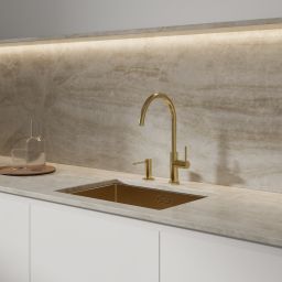 Omnires Modern Project dozownik do mydła 500 ml złoty szczotkowany MP60723GLB