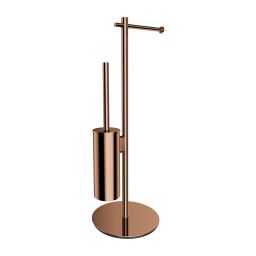 Omnires Modern Project stojak na papier toaletowy ze szczotką WC miedź MP60810CP