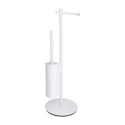 Omnires Modern Project stojak ze szczotką do WC biały mat MP60810WM